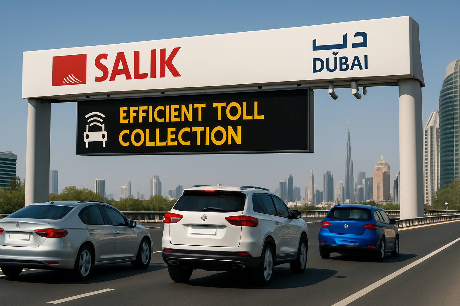 Efficient toll collection on Dubai roads